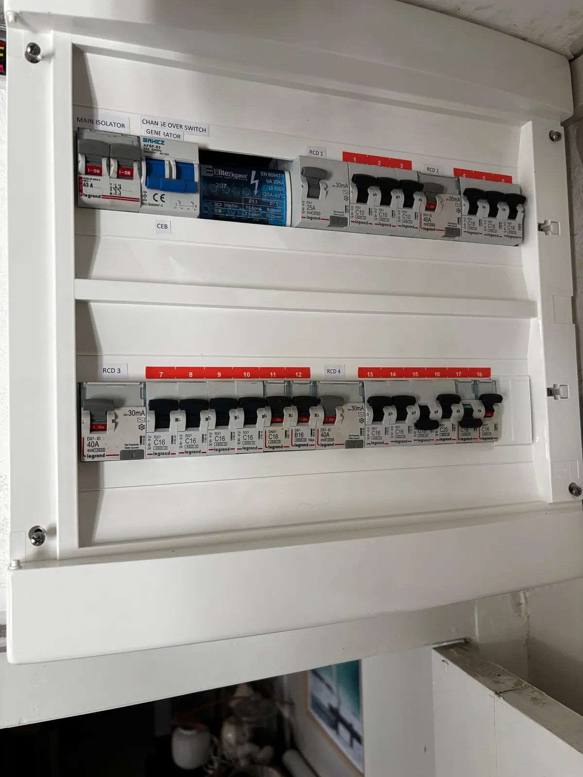 travaux électriques réalisés par JERAFA